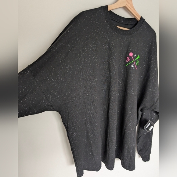 NWT Universal Studios Wicked Glitter Elphaba & Glinda Spirit Jersey Unisex XXL - Picture 11 of 13